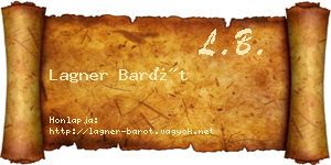 Lagner Barót névjegykártya